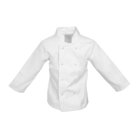 Whites Kinderkochjacke langarm weiß L