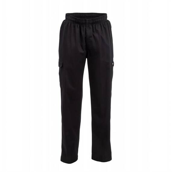 Chef Works Unisex Cargohose Slim Fit schwarz M