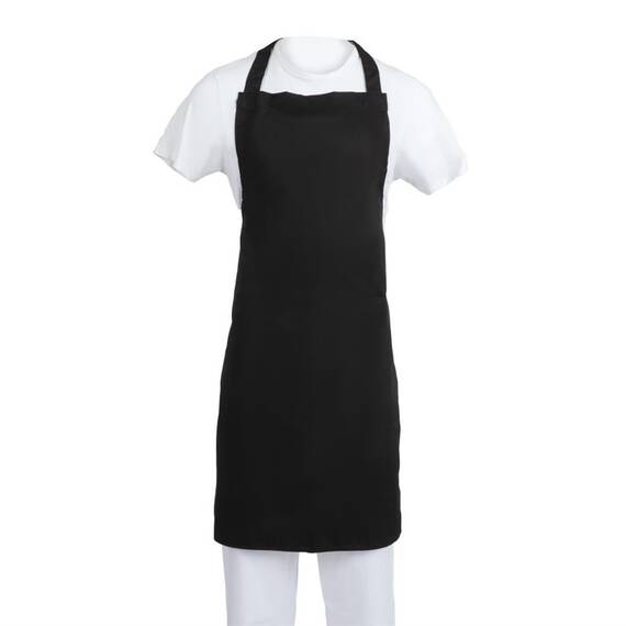 Whites Latzschürze aus Polybaumwolle schwarz XL