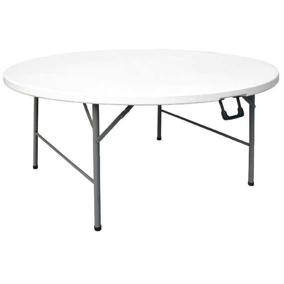 Bolero runder Klapptisch weiß 153cm