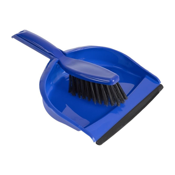 Jantex Kehrset mit weichen Borsten blau