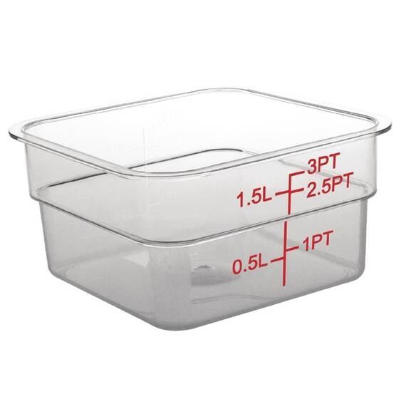 Hygiplas Vorratsbehälter quadratisch 1,5L