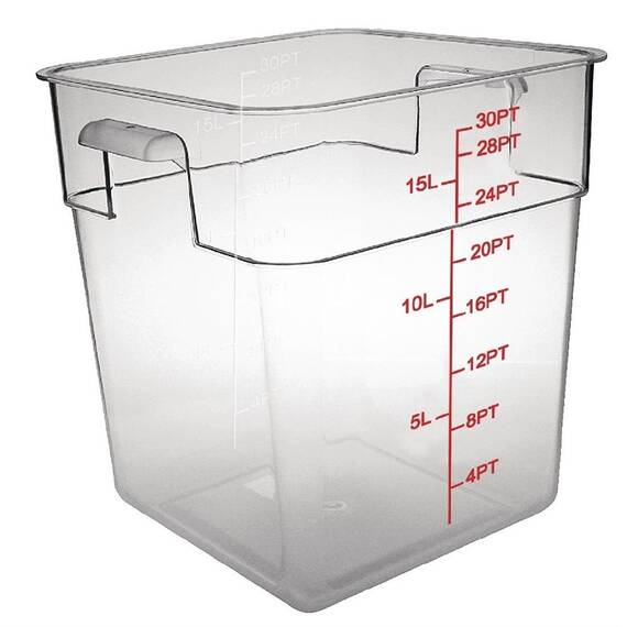Hygiplas Vorratsbehälter quadratisch 15L
