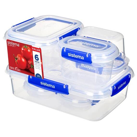 Sistema Klip It Plus Vorratsbehälter Multipack 6er-Pack