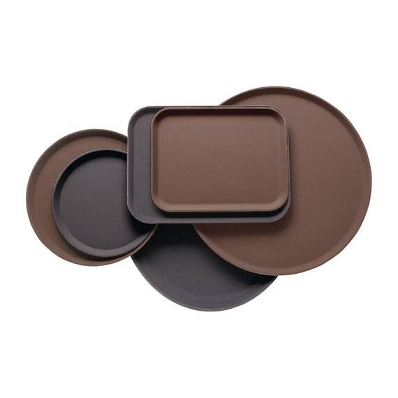 Cambro Camtread rechteckiges GN 1/1 Tablett schwarz 32,5 x 53 cm