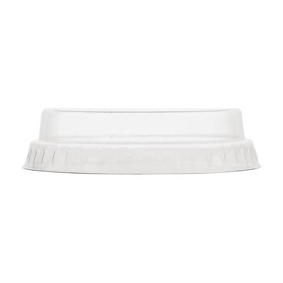 Vegware Flache kompostierbare Deckel ohne Loch 200ml