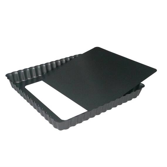 DeBuyer quadratische Antihaft Kuchenform mit herausnehmbarem Boden 23cm