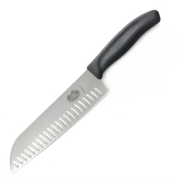 Victorinox Fibrox Santokumesser mit Kullen 17cm