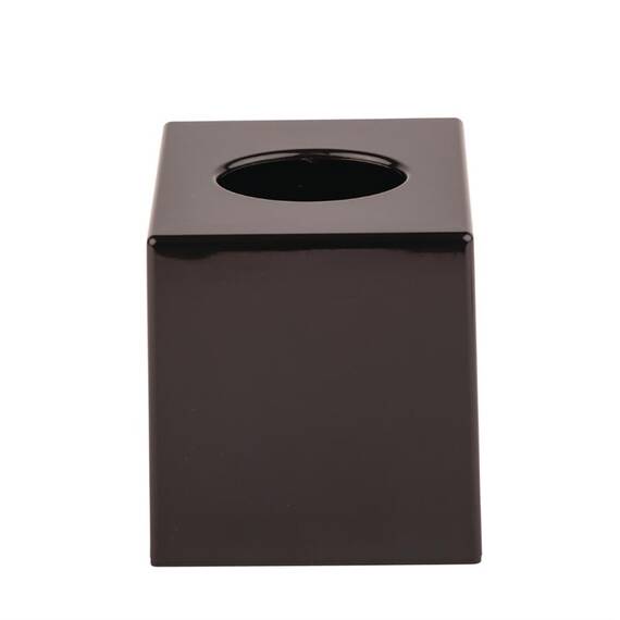 Taschentuchbox Kubus schwarz