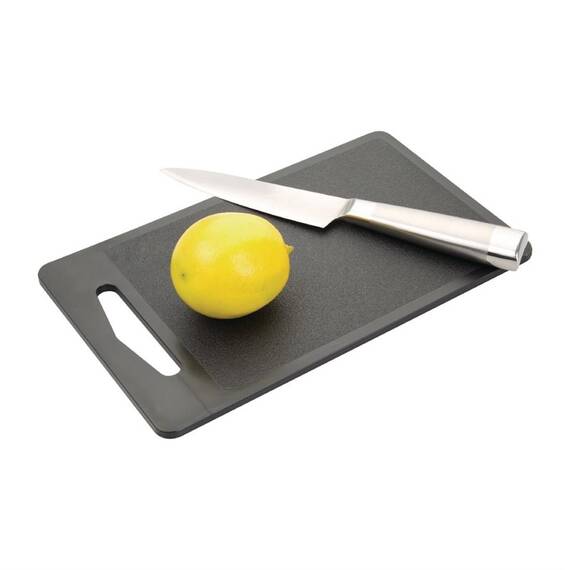 Hygiplas rechteckiges Bar Schneidebrett schwarz 25,5cm