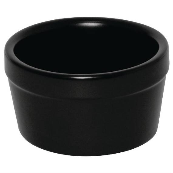 Olympia Rustic Aufflaufförmchen schwarz 9,5cm