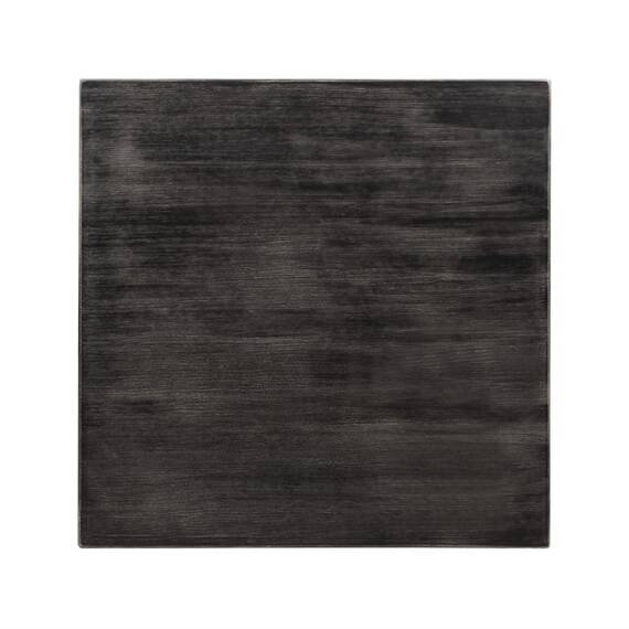 Bolero Vorgebohrte quadratische Tischplatte Vintage Black 700mm