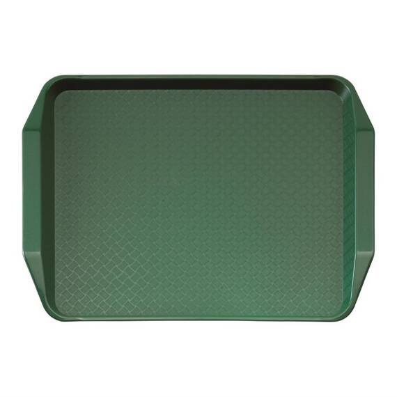 Cambro Polypropylen Fastfood Serviertablett mit Griffen grün 43x30cm