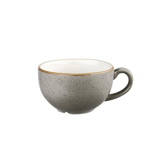 Churchill Stonecast Cappuccinotasse Peppercorn Grey 12oz (Packung mit 12)