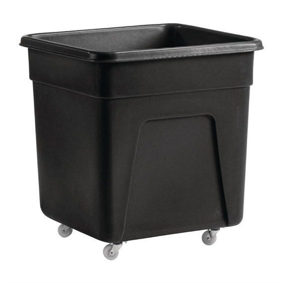 Großer Trolley aus schwarzem Polyethylen