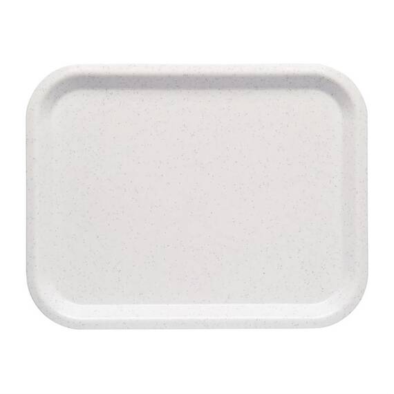 Roltex Nordic Serviertablett weiß gefleckt 36 x 28cm