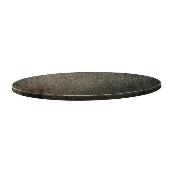 Topalit Classic Line runde Tischplatte Beton 60cm
