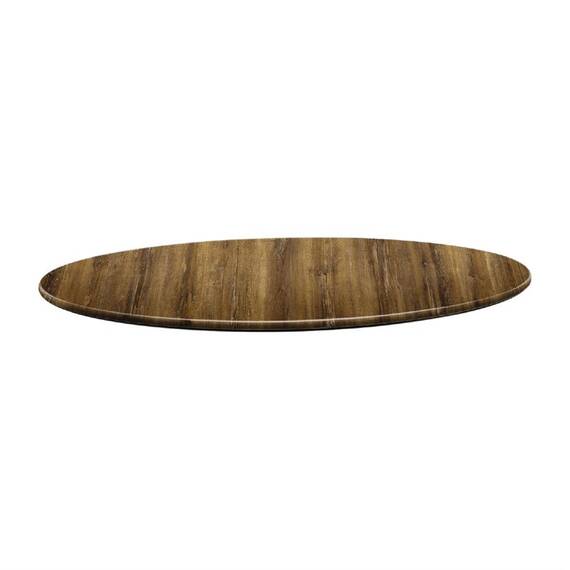 Topalit Smartline runde Tischplatte Atacama Kirschenholz 70cm
