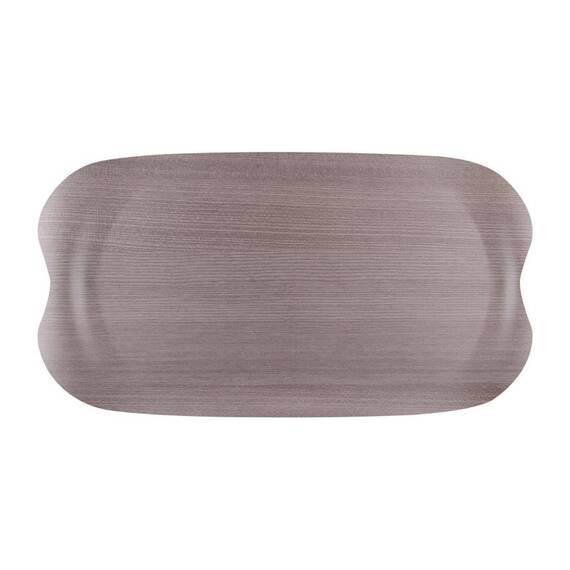 Roltex Wave Serviertablett graues Holz 43 x 23cm