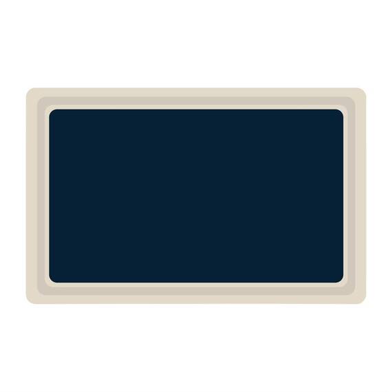 Roltex Polyester Serviertablett GN1/1 blau 53 x 32,5cm