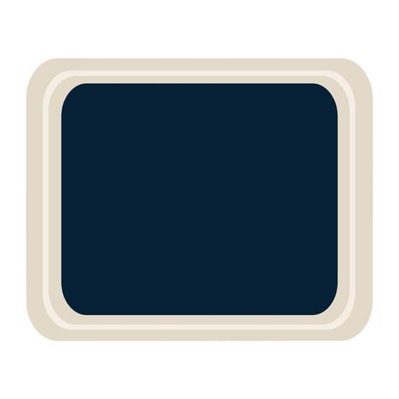 Roltex GN1/2 Serviertablett blau 32,5 x 26,5cm