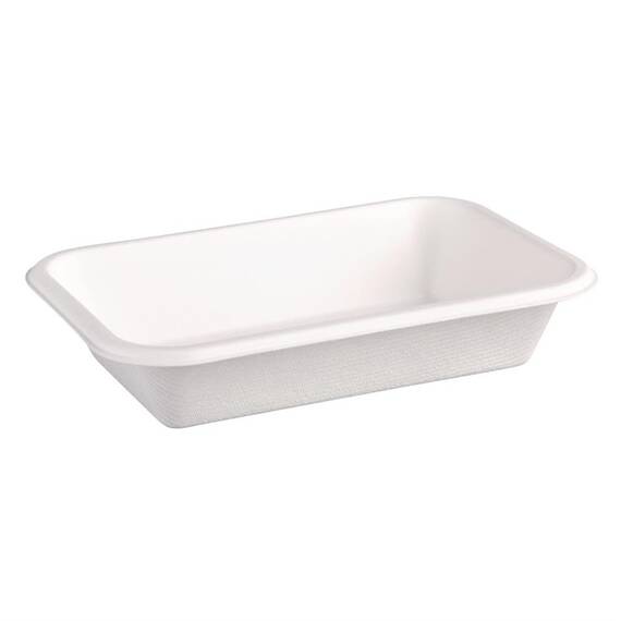 Fiesta Compostable kompostierbare Menüschalen aus Bagasse 45,5cl (50 Stück)