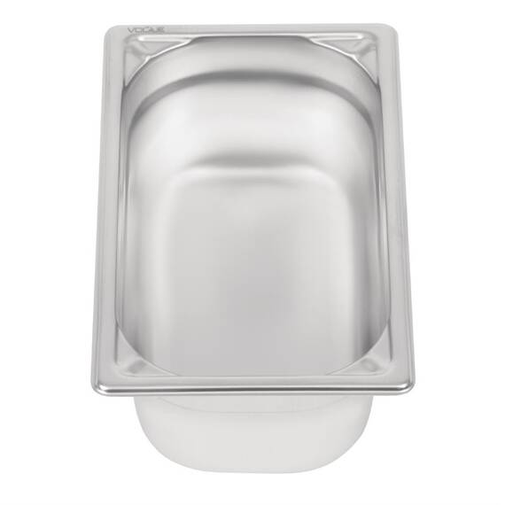 Vogue Strapazierfähiger GN-Behälter 1/4 Edelstahl 100mm