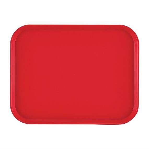 Cambro Polypropylen Fastfood Serviertablett rot 41x30cm