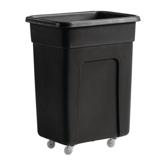 Kleiner Trolley aus schwarzem Polyethylen