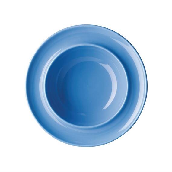Olympia Heritage Schale mit erhöhtem Rand Blau 205mm (4er Pack)