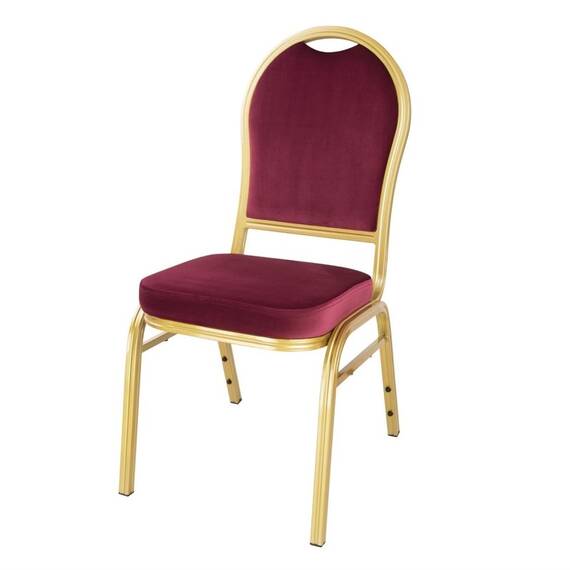 Bolero Regal Bankettstühle Weinrot (4er Pack)