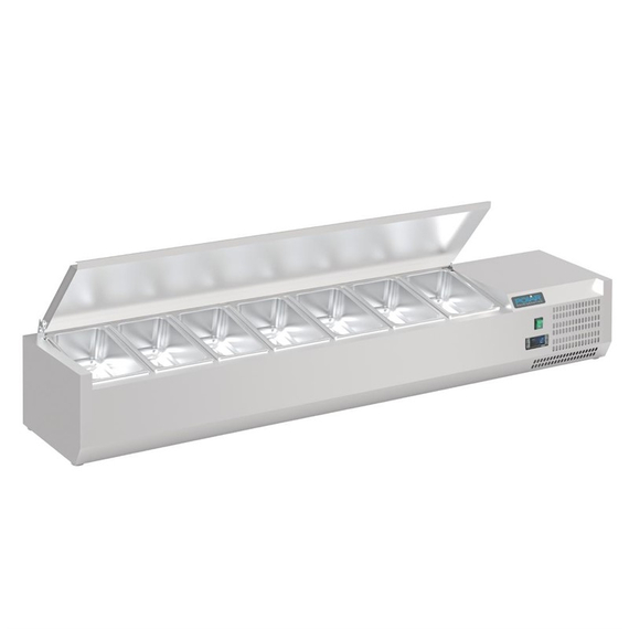 Polar G-Serie Thekenkühlschrank mit Deckel 7x 1/4GN