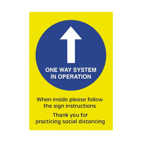 Einwegsystem in Betrieb Selbstklebendes Poster A3