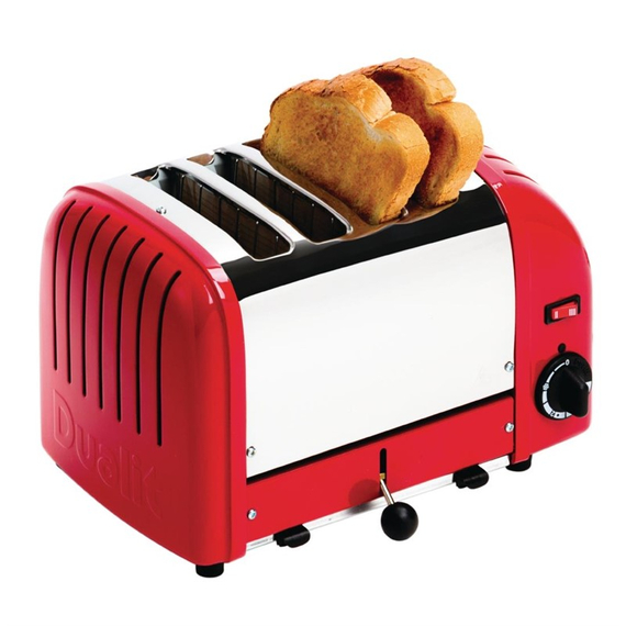 Dualit Toaster 40353 rot 4 Schlitze