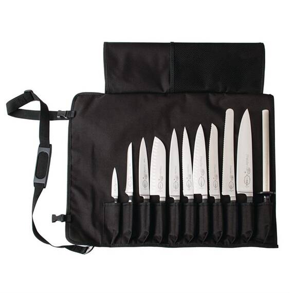 Dick Messer Textil-Rolltasche mit 11 Fächern