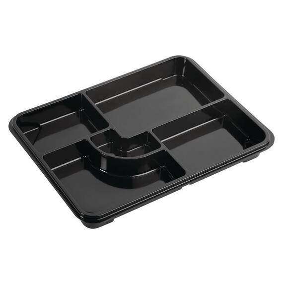 Recycelbare Bento-Boxen von Faerch nur Basis 263 x 201 mm (100 Stück)