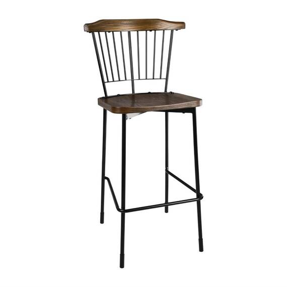 Bolero Scandi Hohe Hocker Schwarz 2er-Pack