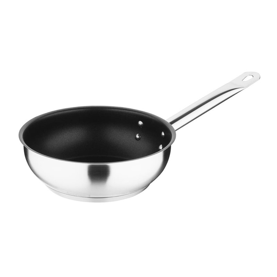 Vogue Antihaft Teflon Edelstahl Platin Plus Sauté Pfanne 200mm