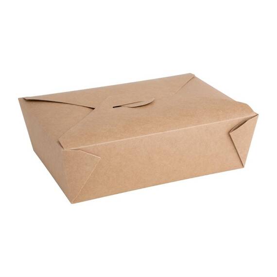 Fiesta Recycelbare Pappbehälter für Lebensmittel zum Mitnehmen 197mm 1800 ml (200 Stück)