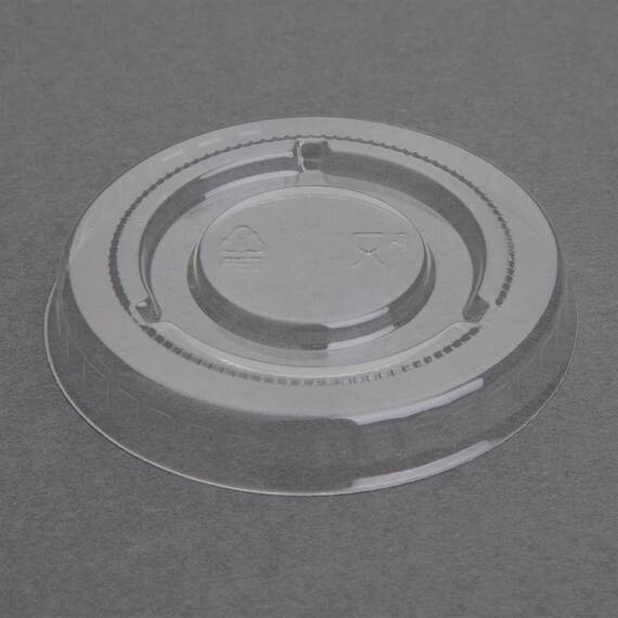 Fiesta Becherdeckel aus recycelbarem PET-Bagasse, transparent (1000 Stück)