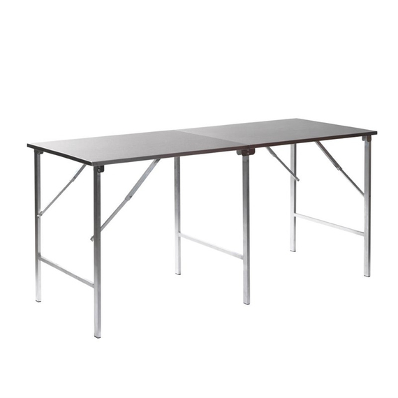 Klappbarer Arbeitstisch aus Edelstahl 90(H) x 200(B) x 80(T)cm 
