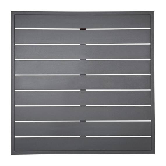 Bolero dunkelgraue quadratische Aluminium Tischplatte 700mm
