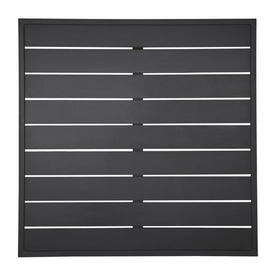 Bolero schwarze quadratische Aluminium Tischplatte 700mm