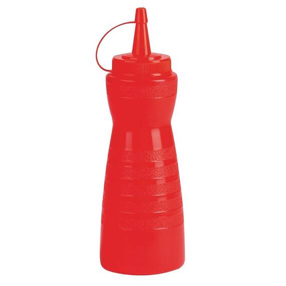 Vogue Quetschflasche mit Kappe rot