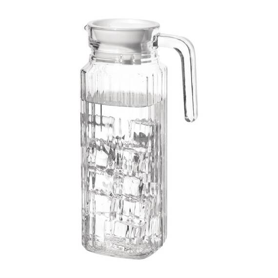 Olympia gewellte Glaskrüge 1L