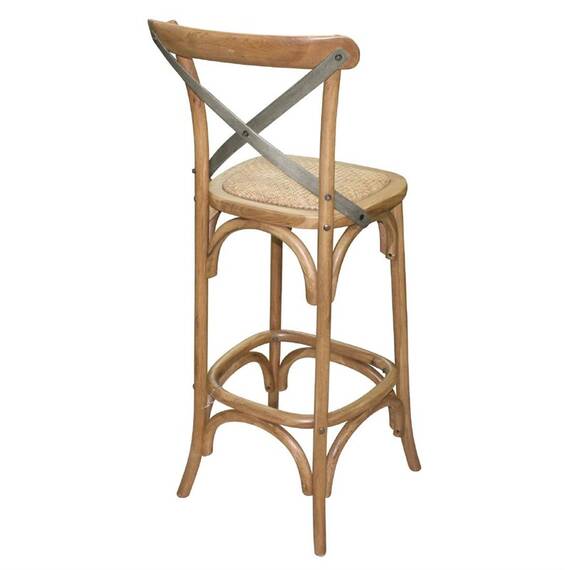 Bolero Barhocker aus Holz mit Rückenlehne