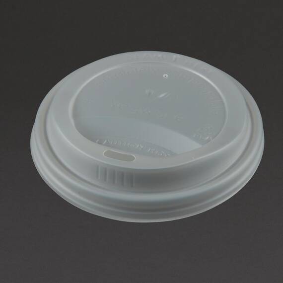 Vegware kompostierbare Heißgetränkebecher-Deckel 34 / 45,5cl
