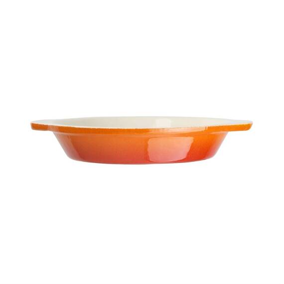 Vogue runde Auflaufform Gusseisen orange