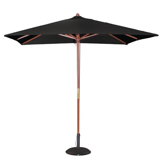 Bolero quadratischer Sonnenschirm schwarz 2,5m
