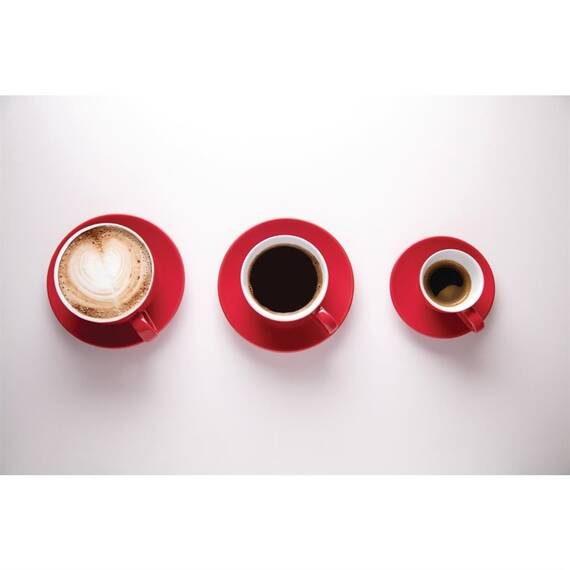 Olympia Cafe Untertassen rot 15,8cm